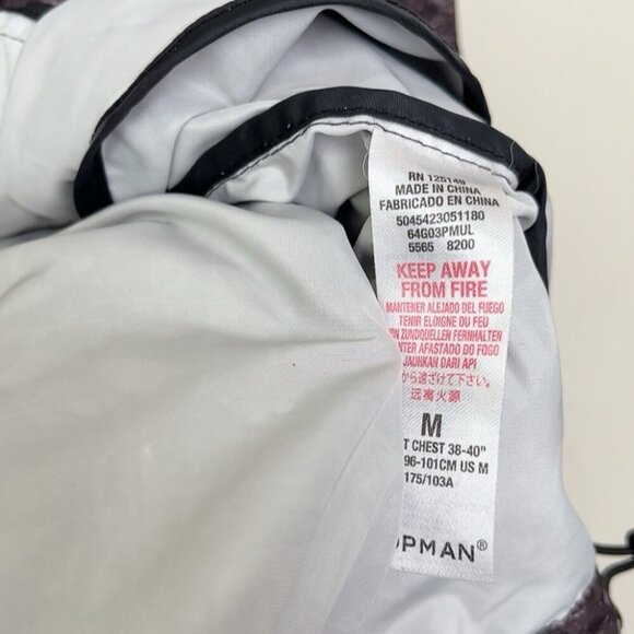 TOPMAN Mens Medium Camo Hooded Zip Neck Pullover - Picture 8 of 11